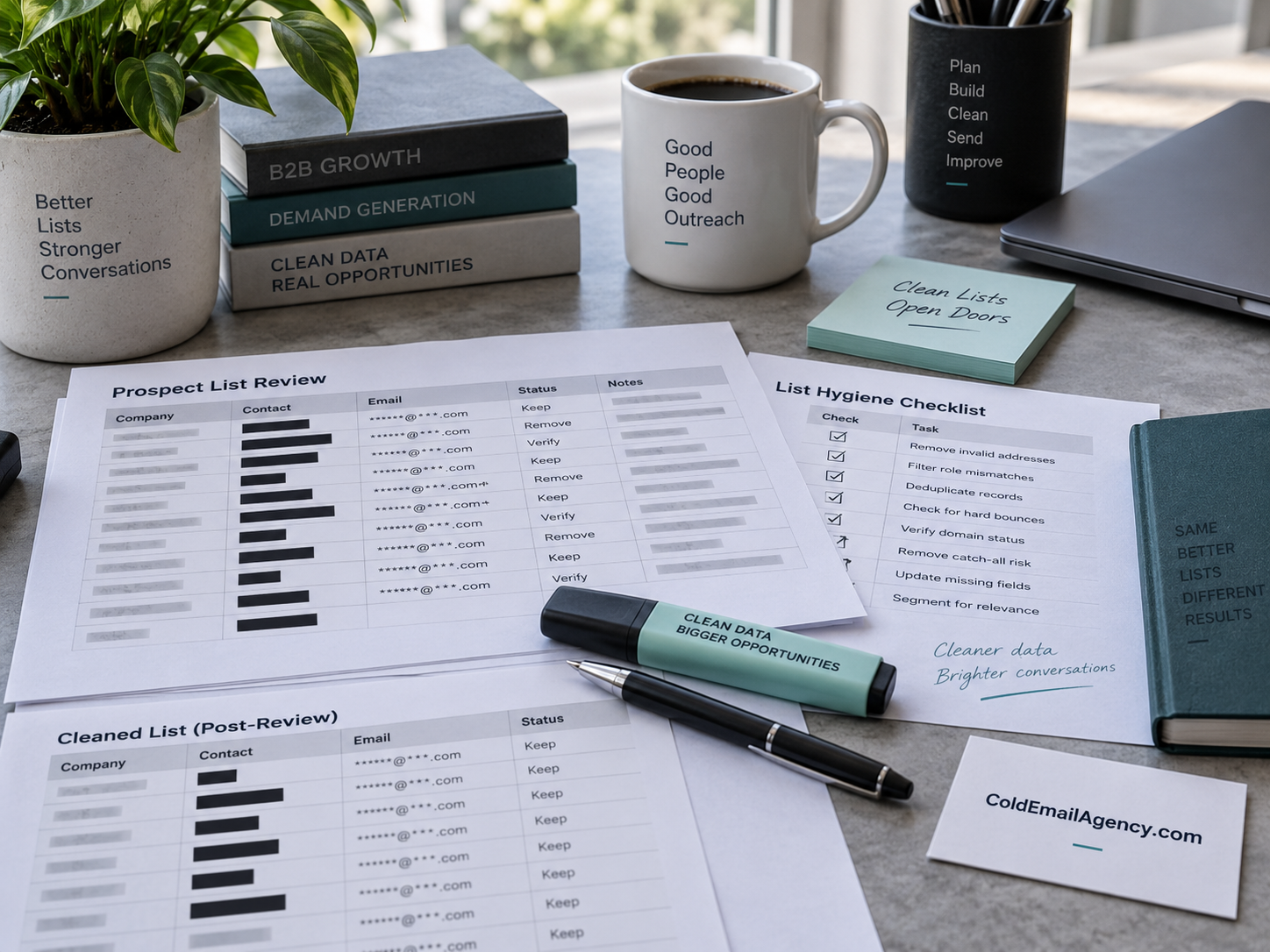 Editorial photograph for List hygiene basics that protect reply quality